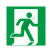 ISO安全标签:Emergency exit (right hand)