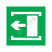 国标GB安全标签-提示类:滑动开门-左Slide Gateway-中英文双语版