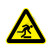 国标GB安全标签-警告类:当心障碍物Warning obstacles-中英文双语版